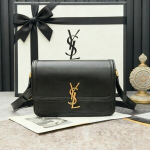 YSL Solferino Black Leather Bag